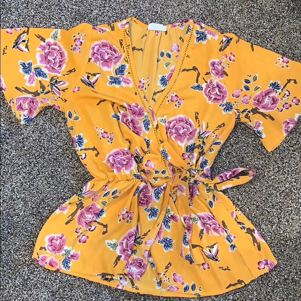 Orange Flower Shirt